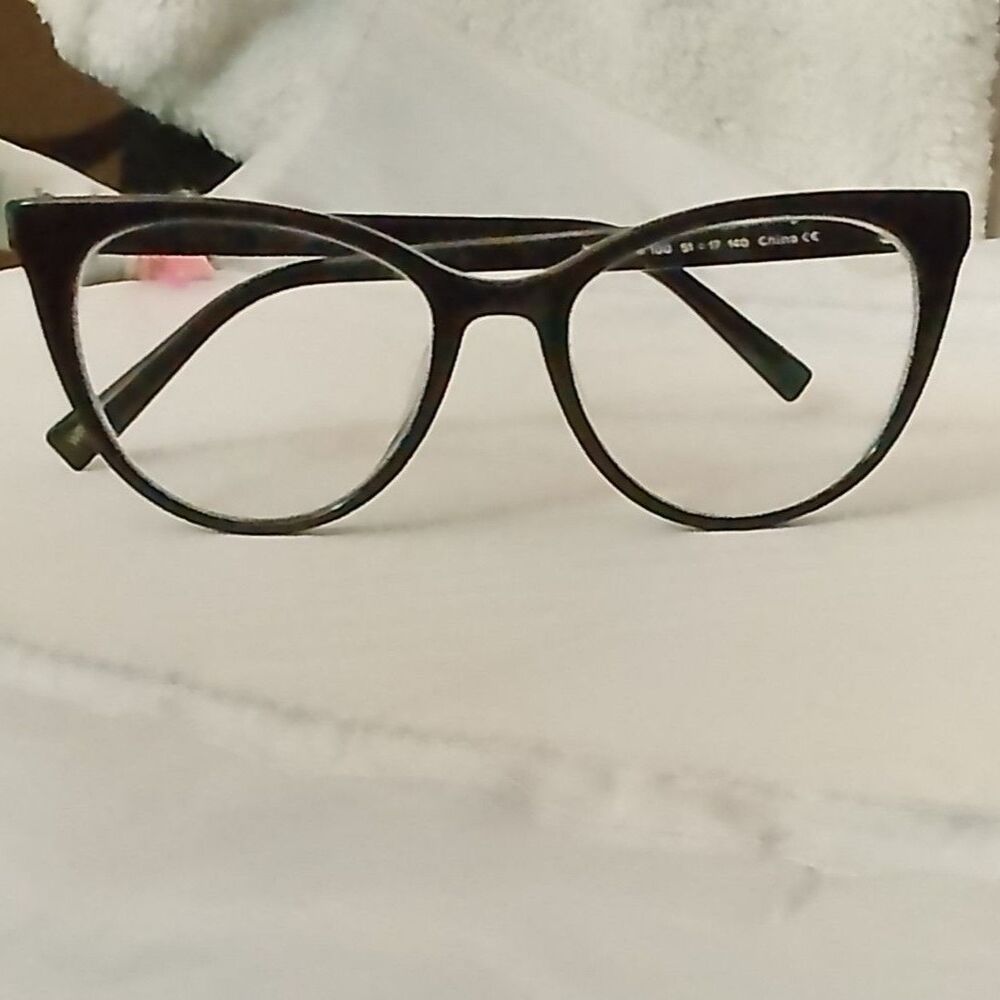 Warby Parker "Haley M" Women's Black Cat-Eye Eyeglasses (Includes Lenses)